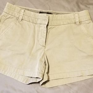 J. Crew Chino Khaki Shorts Size 6